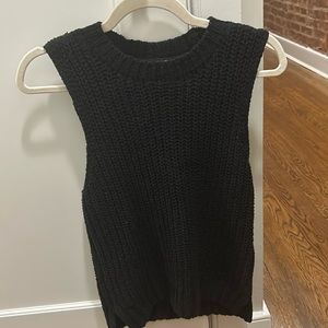 Abercrombie Black Sweater Knit Tank